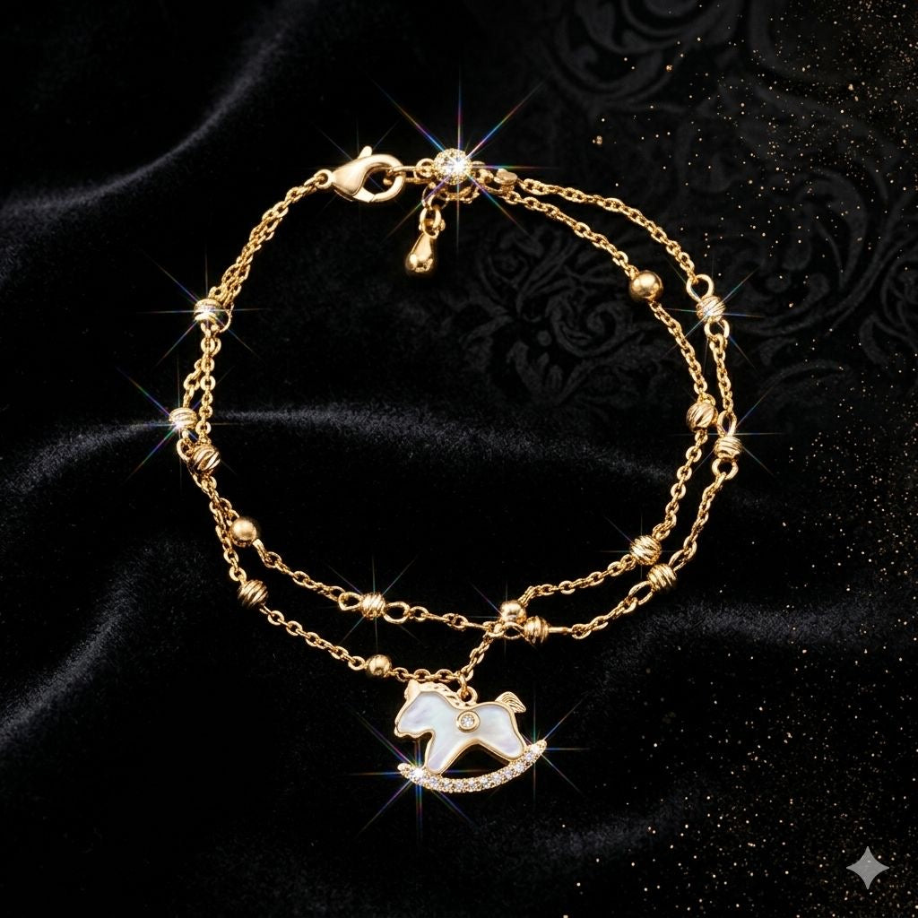 ROCKING HORSE CHARM BRACELET