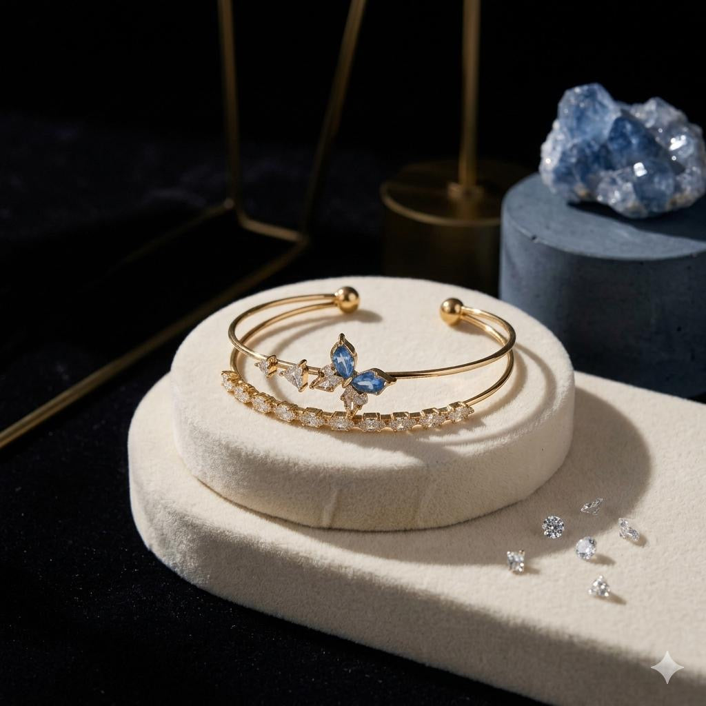 AZURE WING CUFF BRACELET