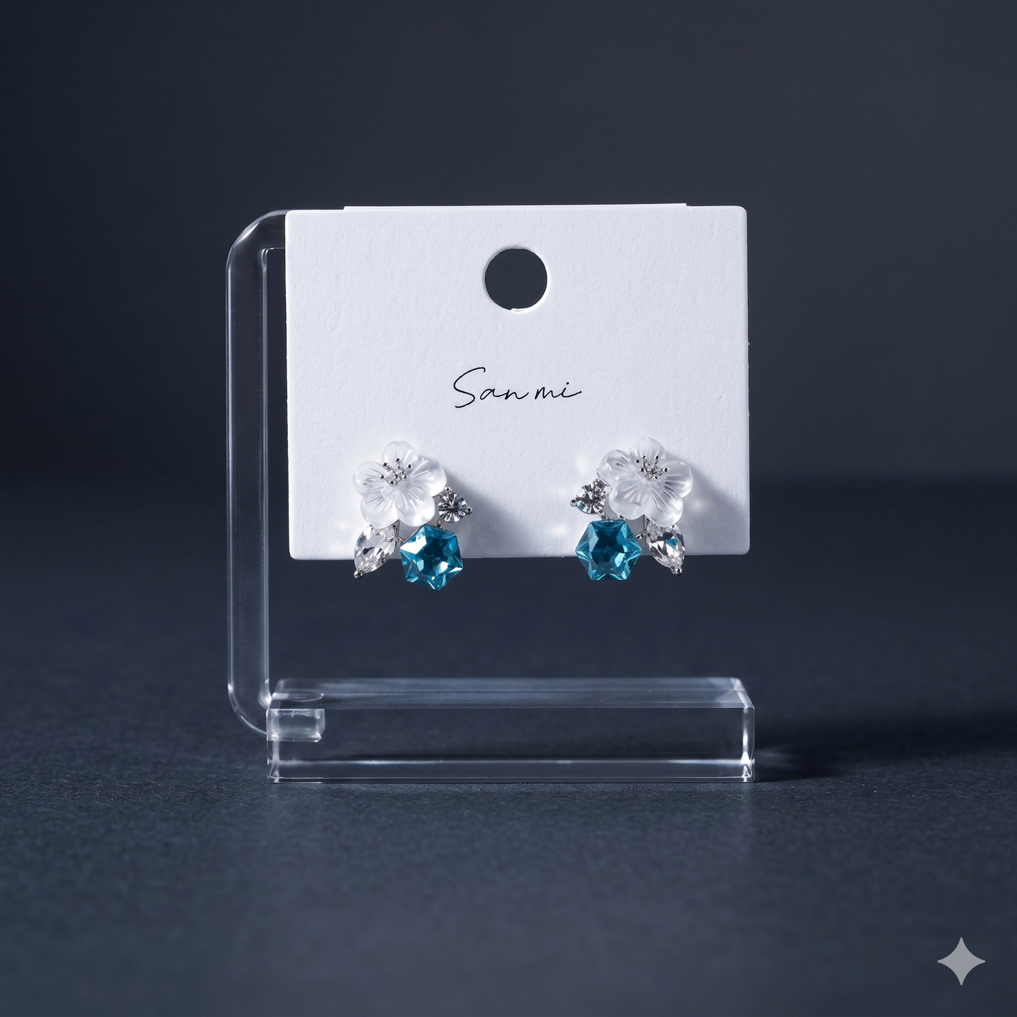 Blue Crystal Cube
