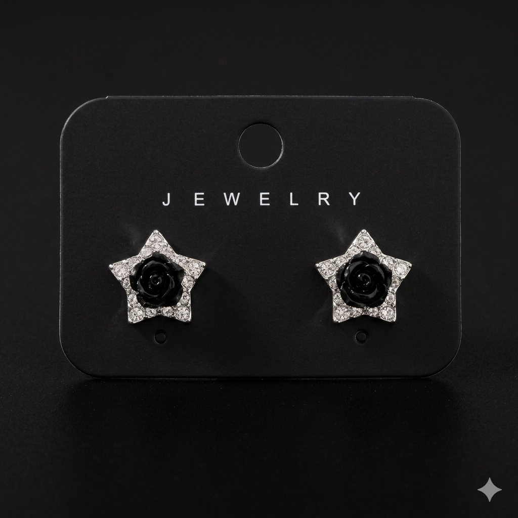 BLACK STAR STUD