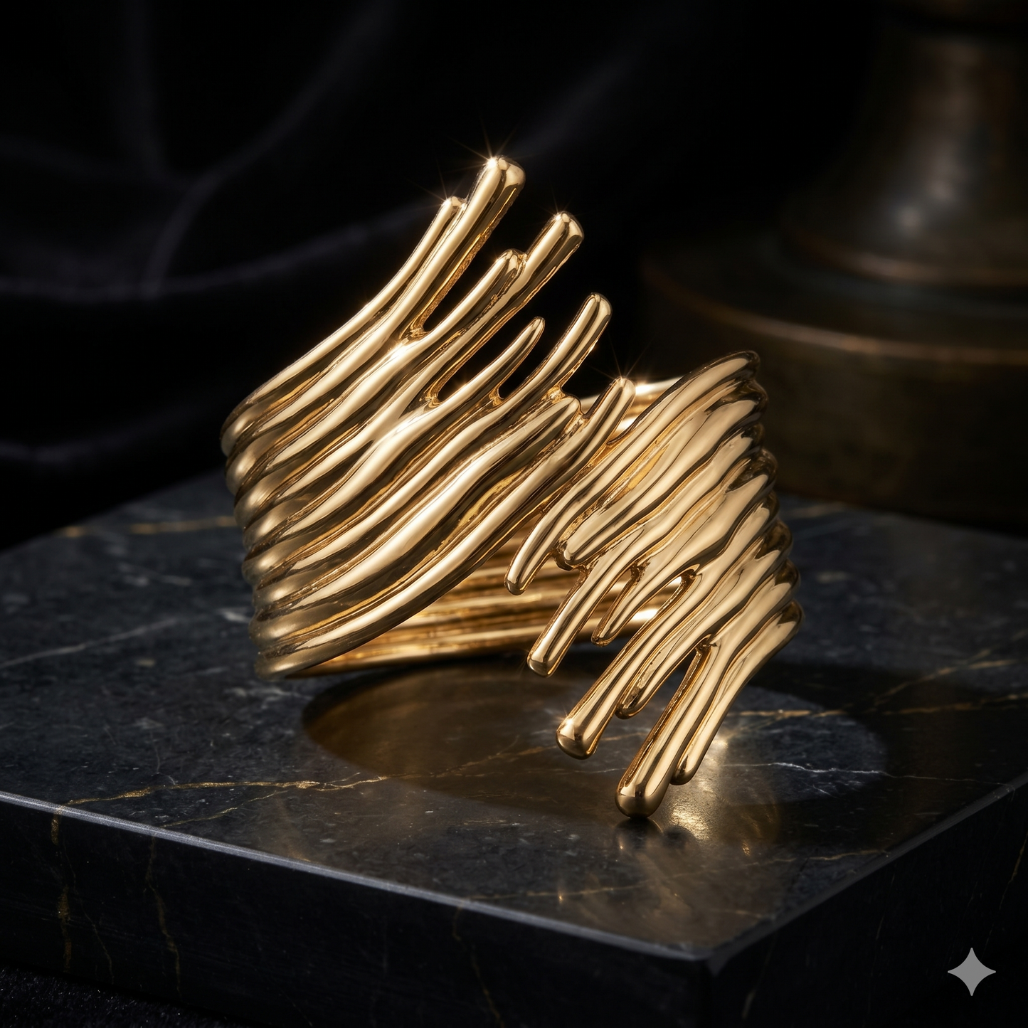 Wavy Ribbed Cuff