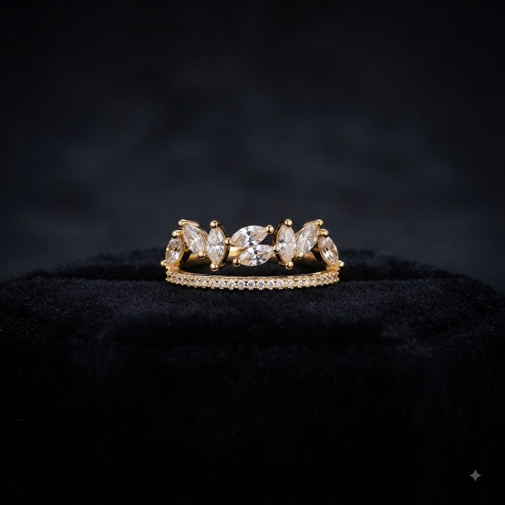 Marquis cut ring