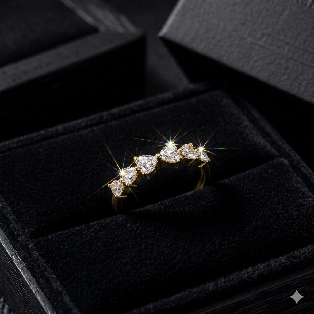 STARLIT ONYX BAND RING