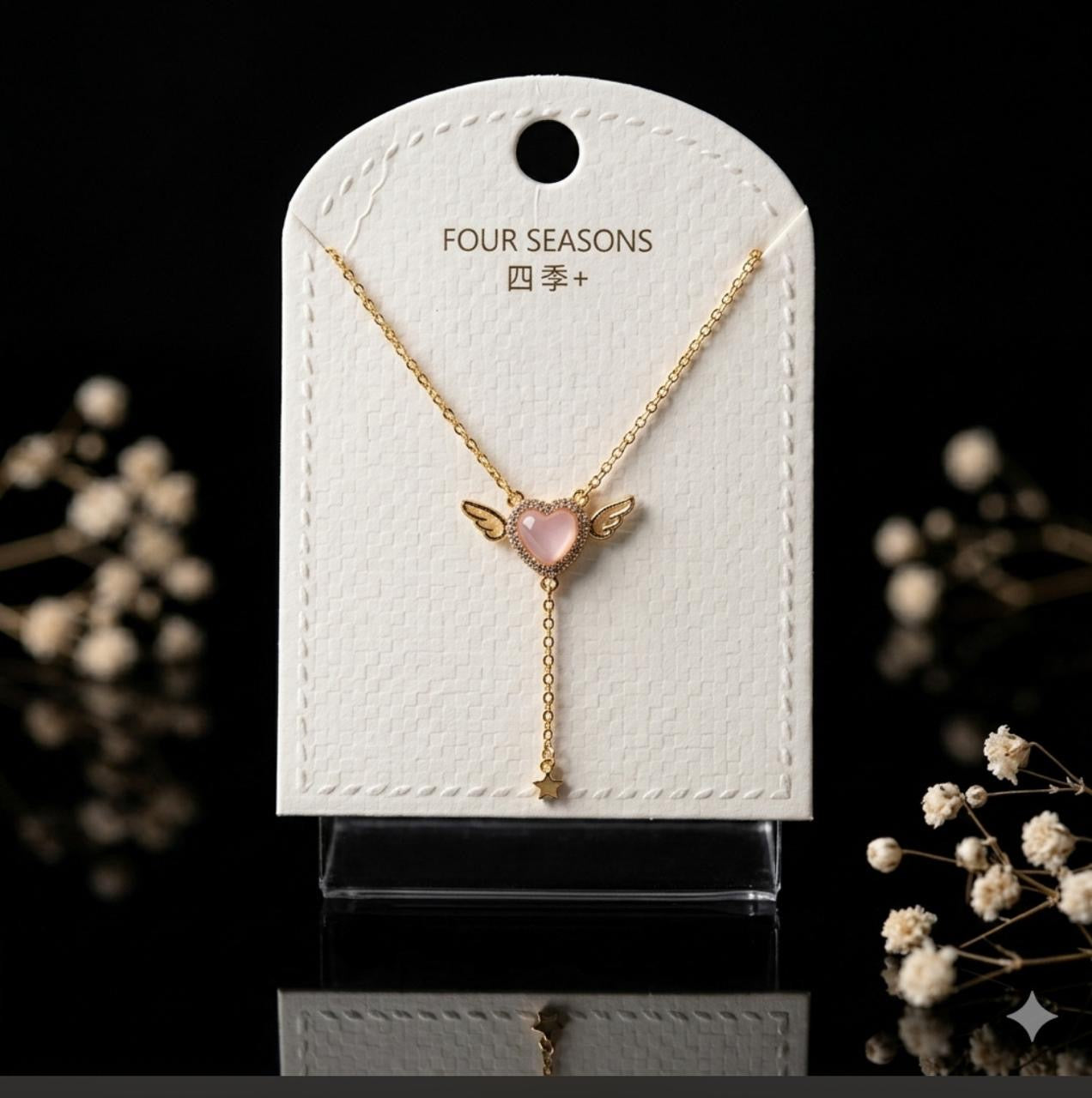 HEART AND WINGS NECKLACE