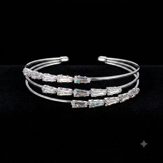 ETHEREAL TRIO SILVER CUFF BRACELET