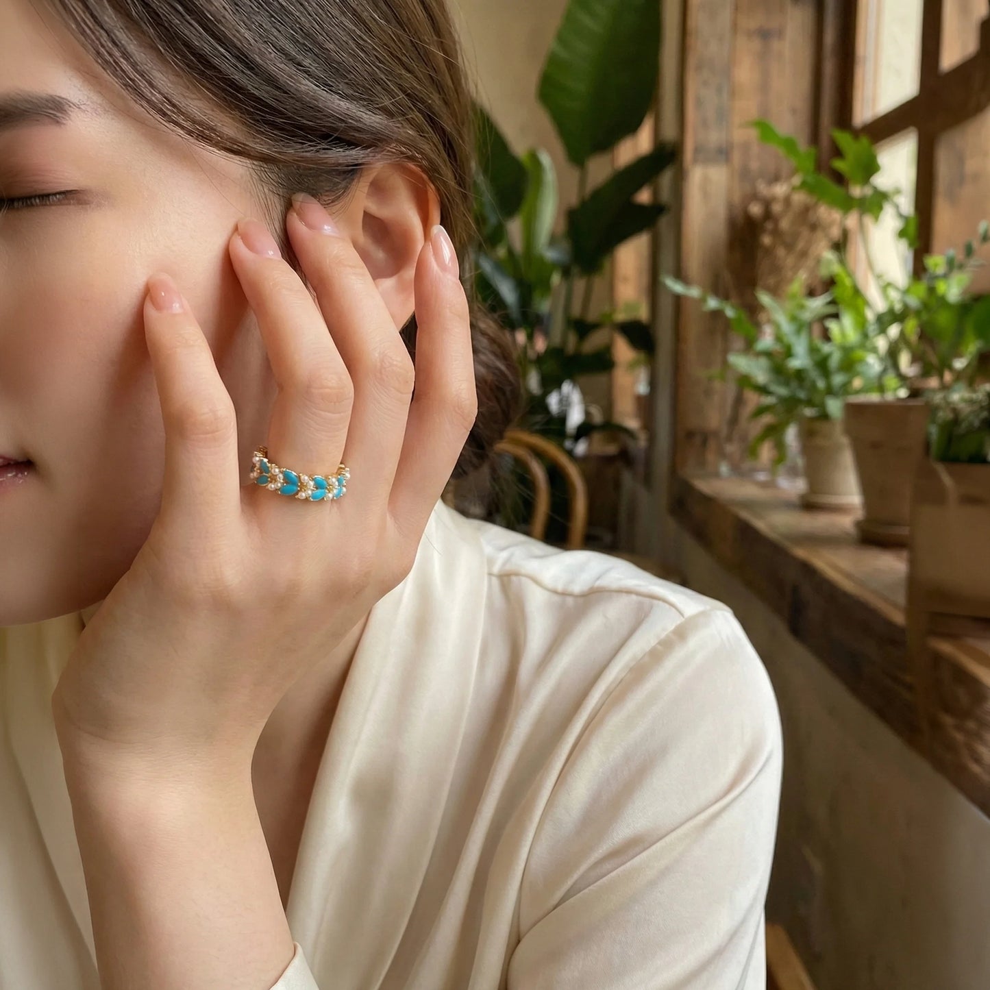 Aqua Garden Rings