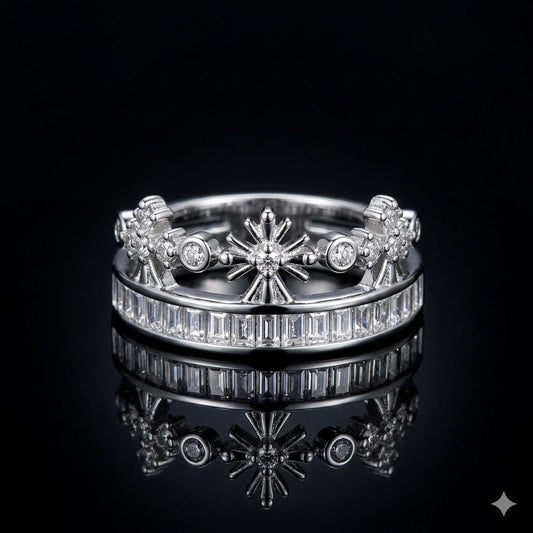 CROWN AND CARAT RING