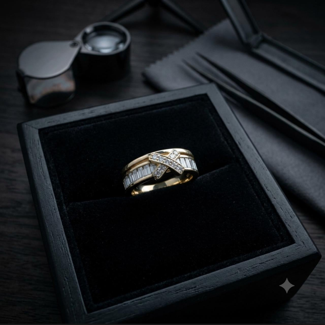 SHADOW GOLD RING