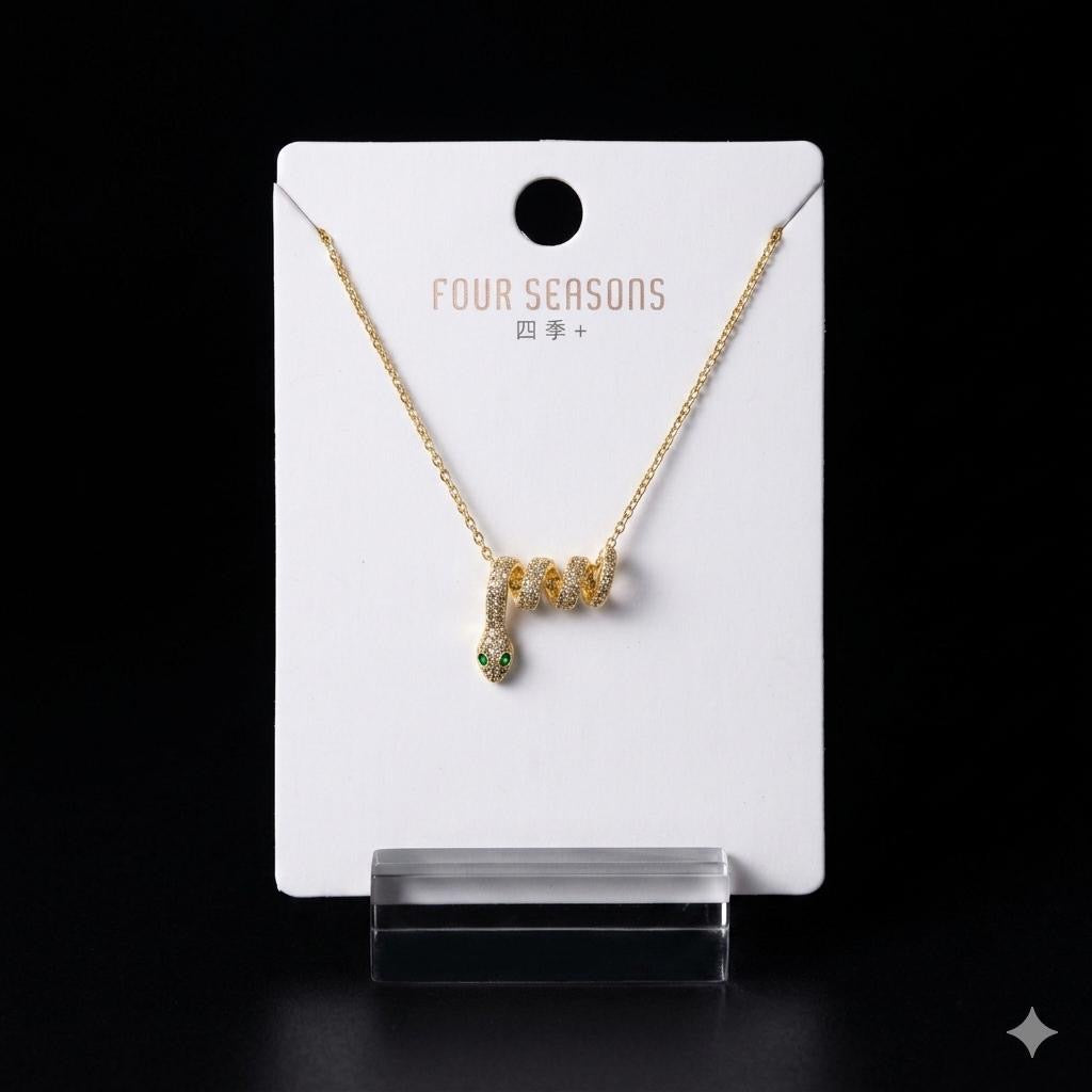 COILED SNAKE NECKLACE