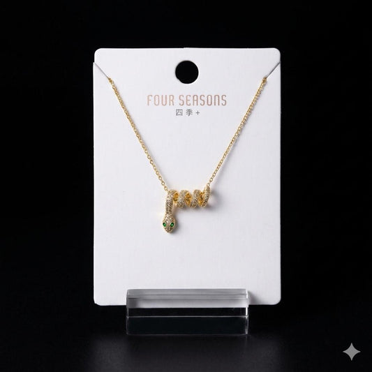 COILED SNAKE NECKLACE