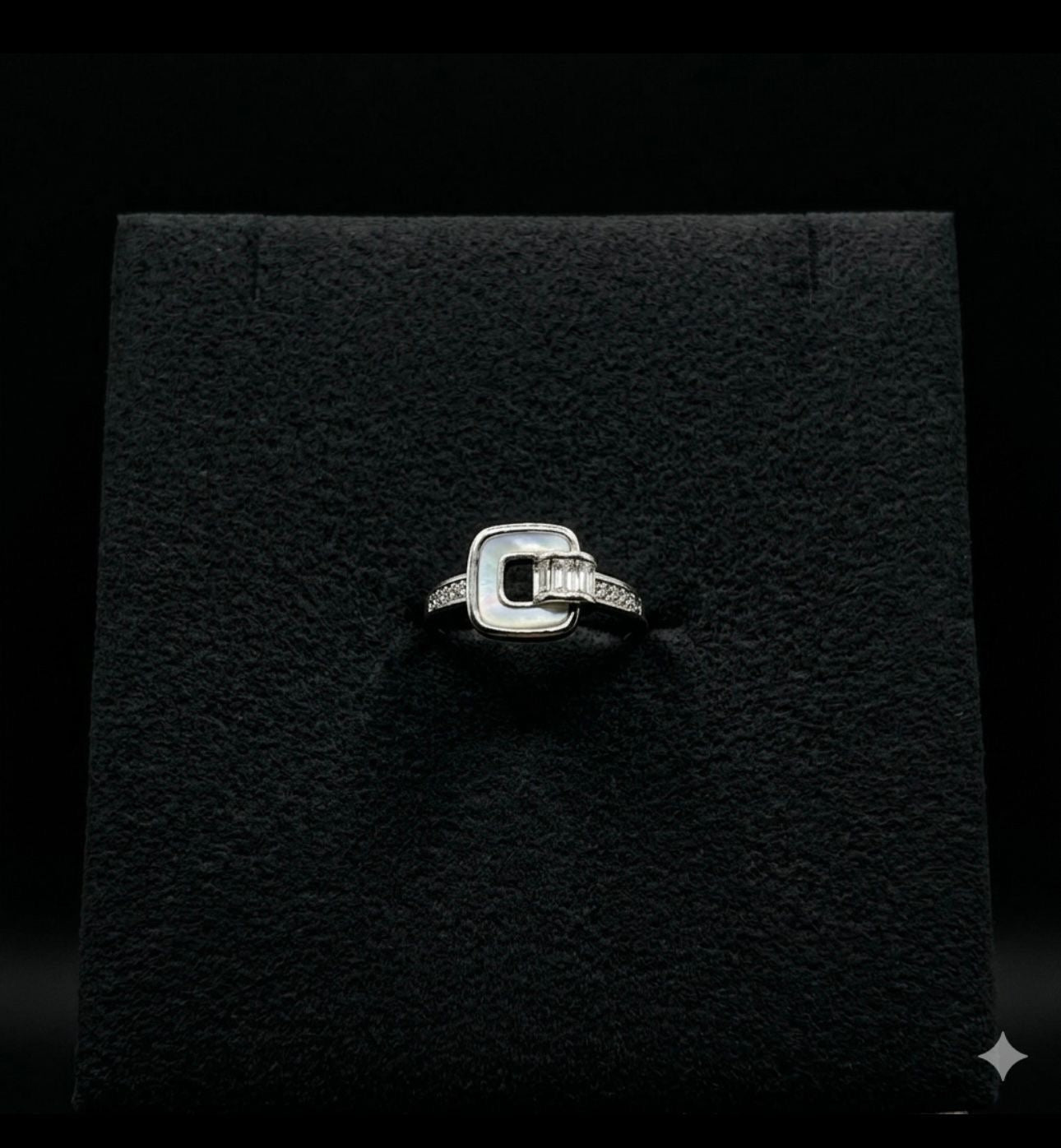 INLAY STONE RING