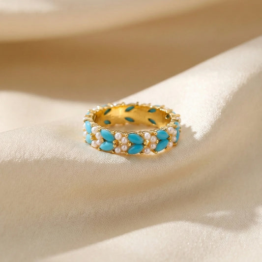 Aqua Garden Rings