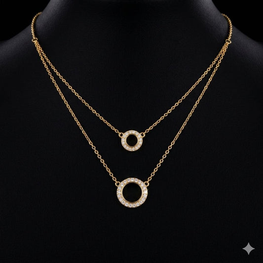 LAYERED CIRCLE NECKLACE