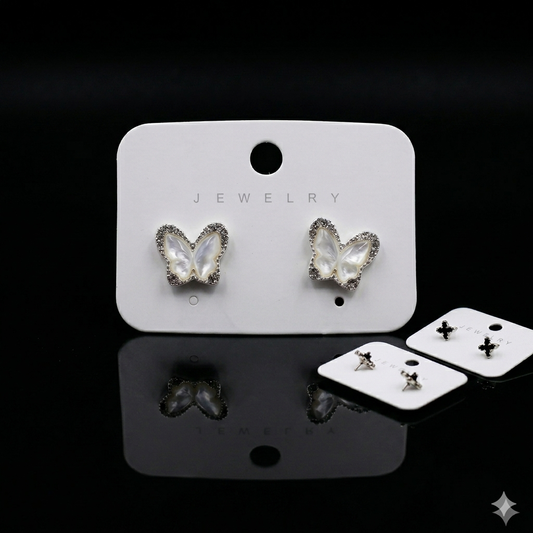 PEARL BUTTERFLY STUD