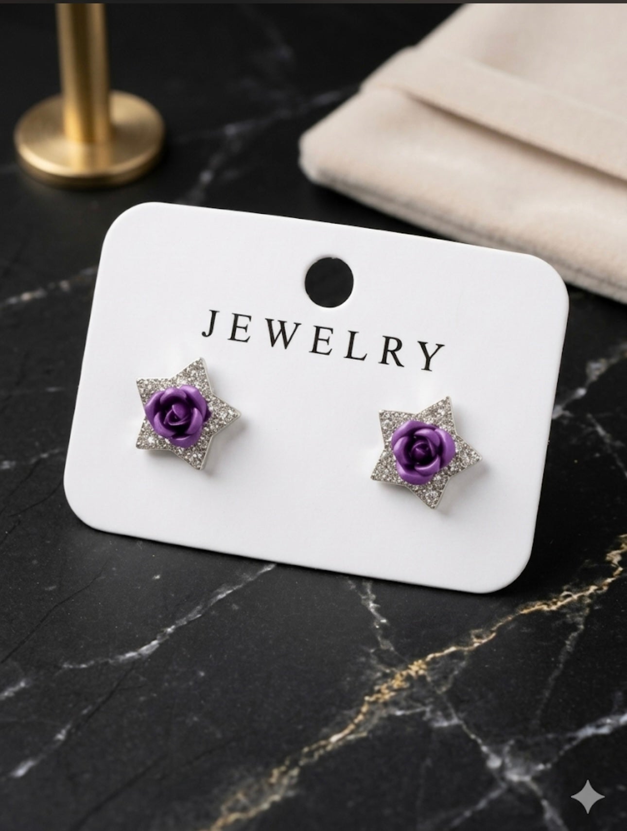 PURPLE STAR STUD