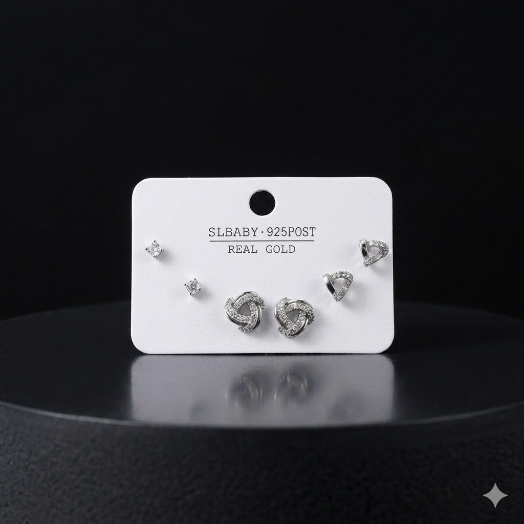 LOVE KNOT TRIO STUD