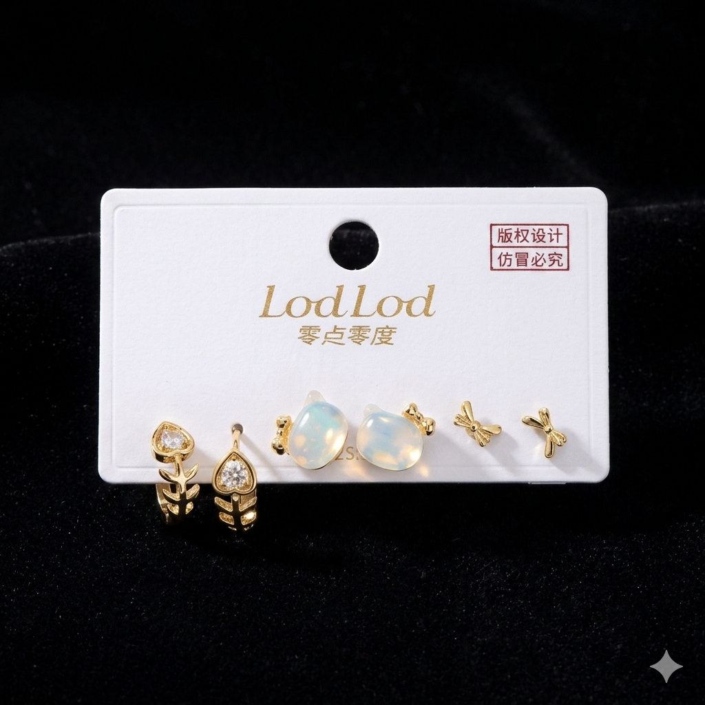 LUNA PETALS TRIO STUD