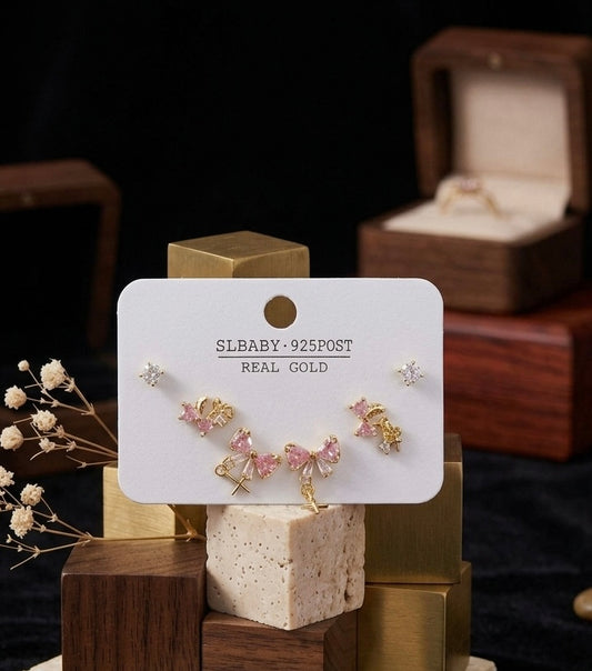 BLOSSOM AND BOW TRIO STUD