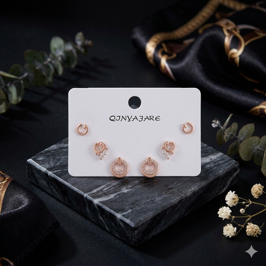 AURA GEOMETRIC TRIO STUD