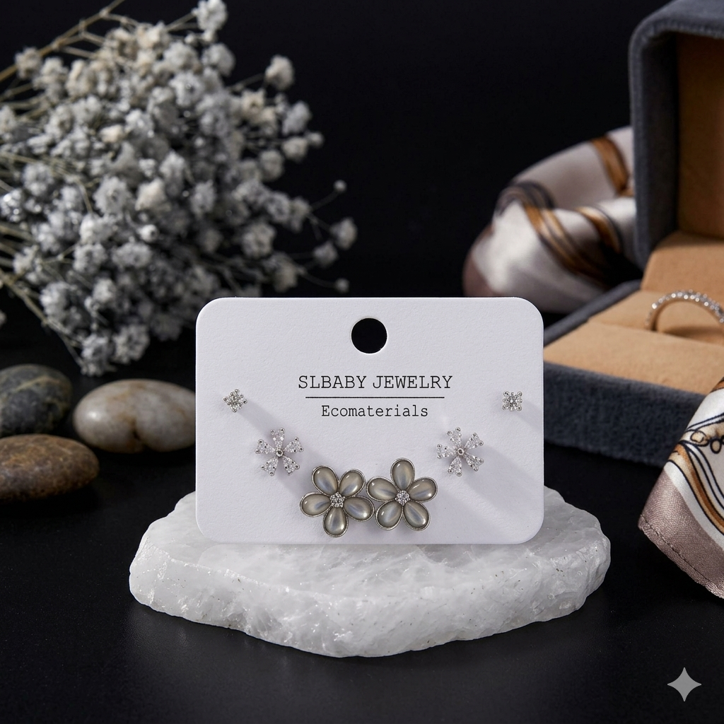 SERENE BLOSSOM TRIO STUD