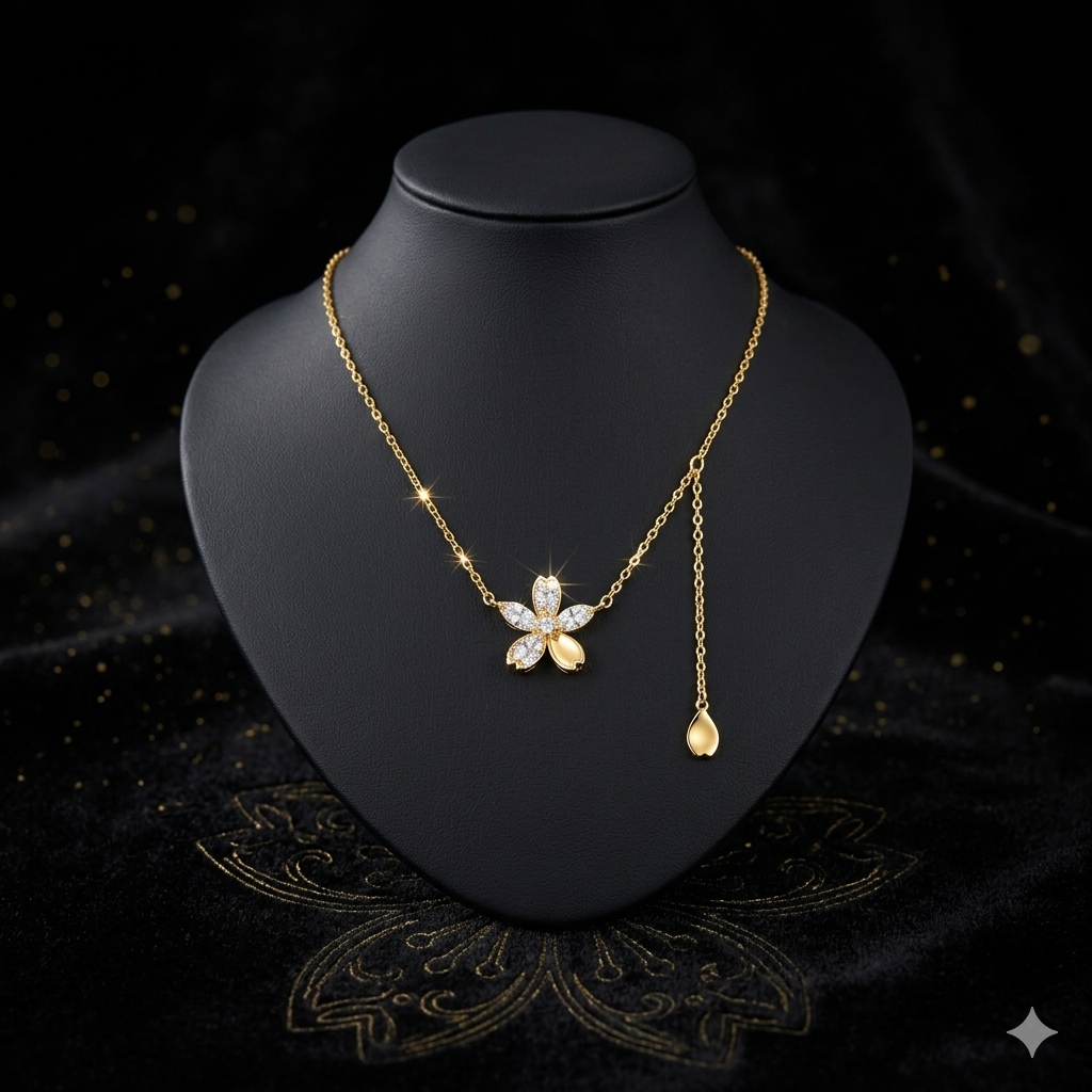 FLORAL CHARM NECKLACE