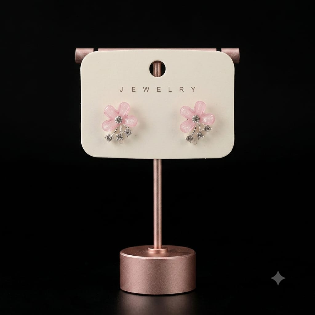 ROSE PETAL STUD