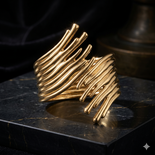 Wavy Ribbed Cuff