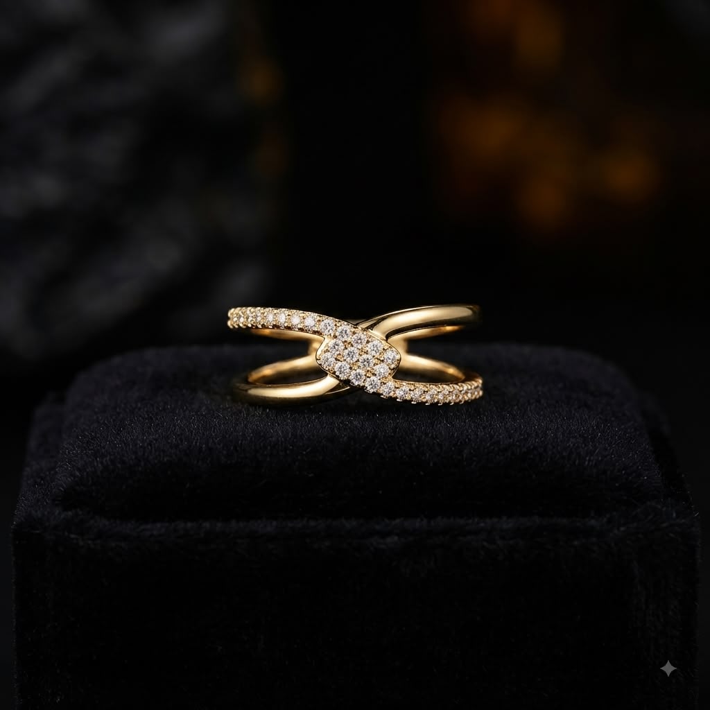 Criss cross ring