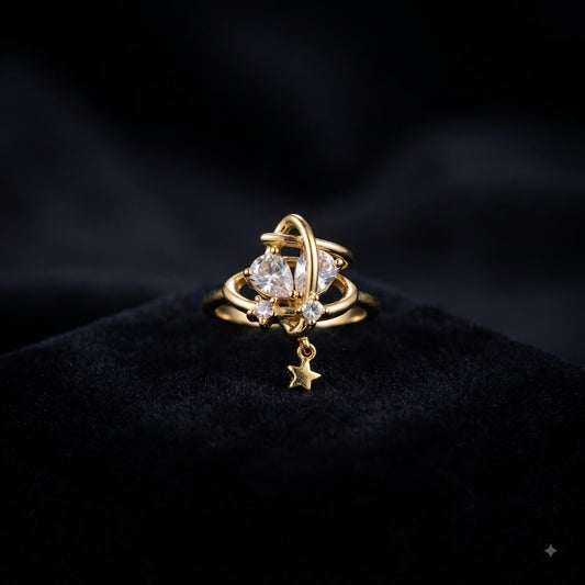 Dangle star ring
