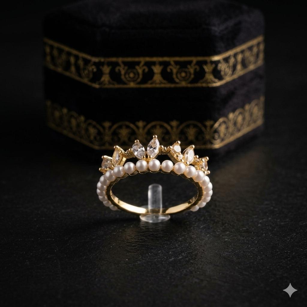 TIARA PEARL RING