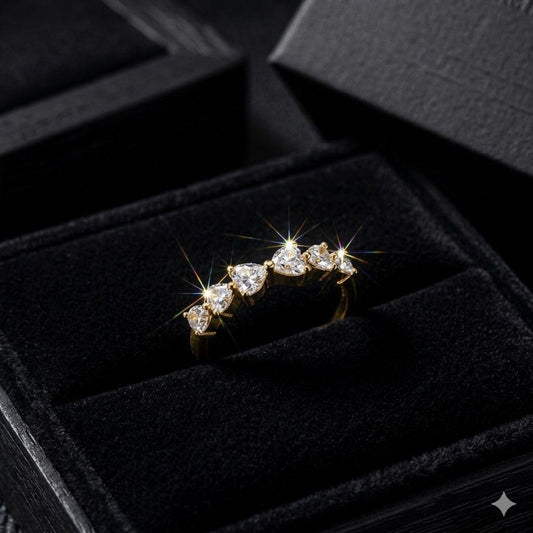 STARLIT ONYX BAND RING
