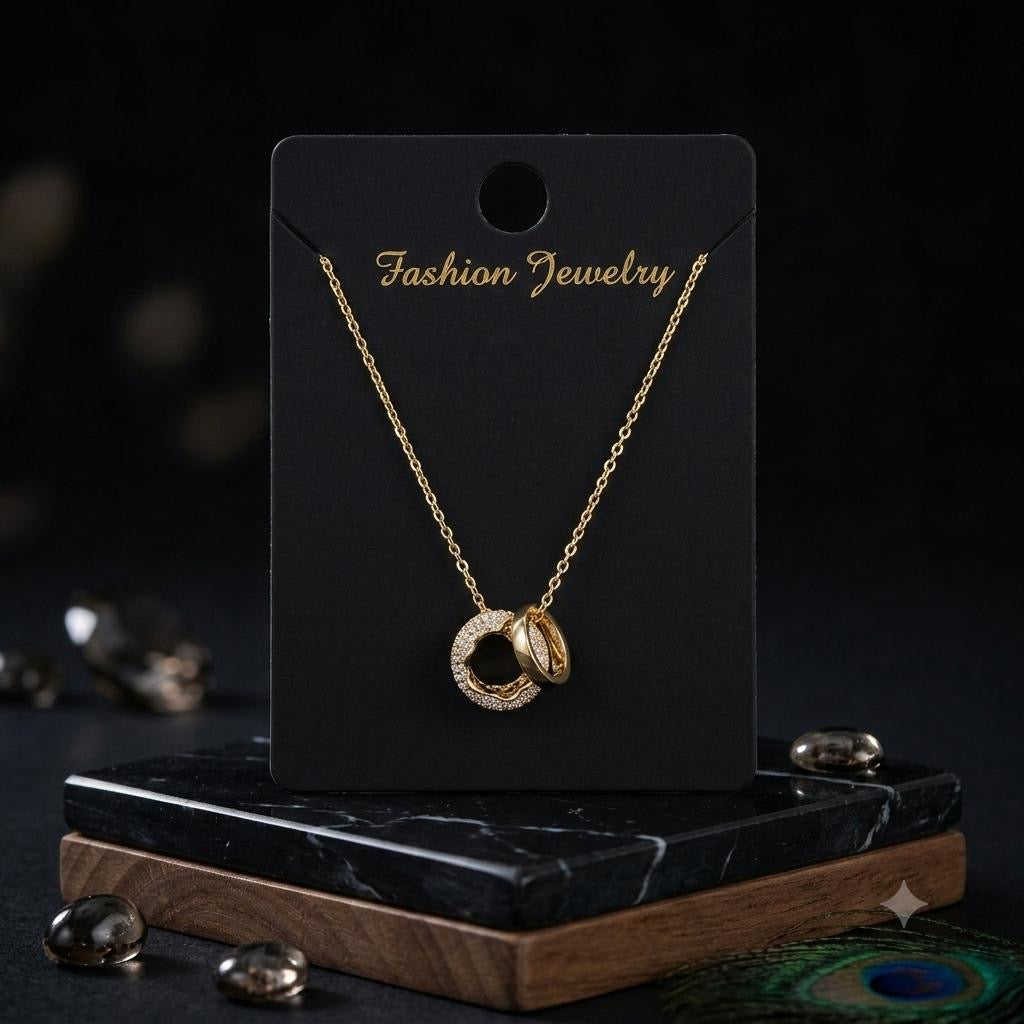 DUAL RING NECKLACE