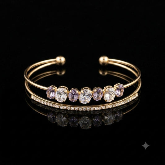 VIOLET STARLIGHT CUFF BRACELET
