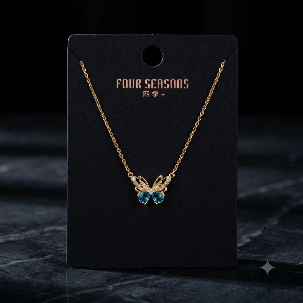 BUTTERFLY BLUE NECKLACE