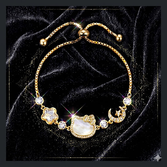 CELESTIAL CAT CHARM BRACELET